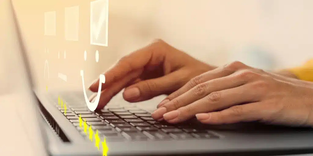 cliente avaliando a empresa e a empresa aguarda esse resultado para conferir o churn rate e desenvolver estratégias para manter o cliente